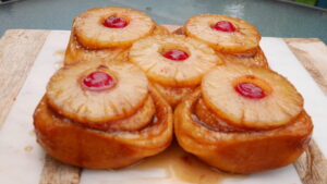 Pineapple Upside Down Cinnamon Rolls