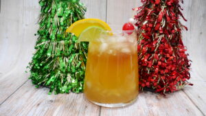 Stella Peach Punch with Grand Marnier Float