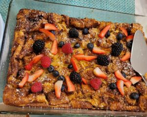 French Brioche French toast Casserole