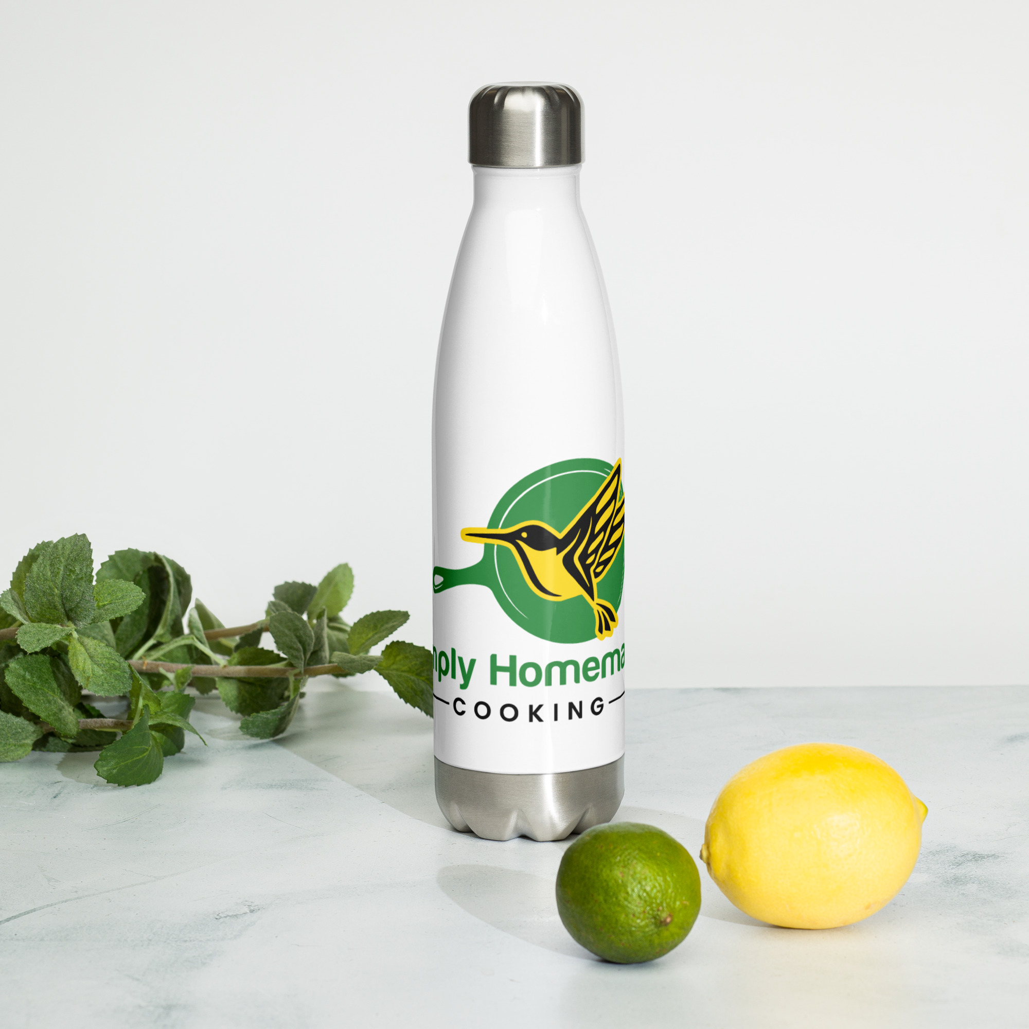 Stainless Steel Water Bottle - Logo 2
